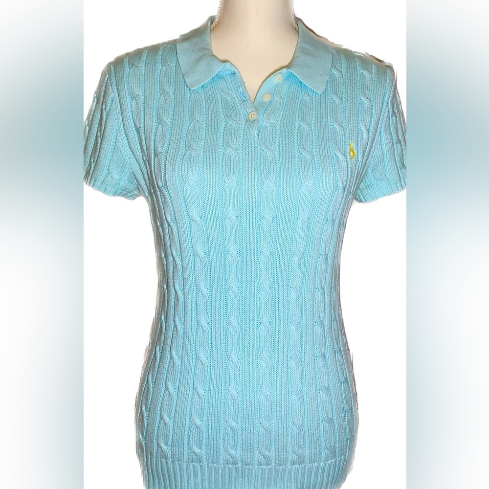 Women's Short-sleeve Polo Sweater